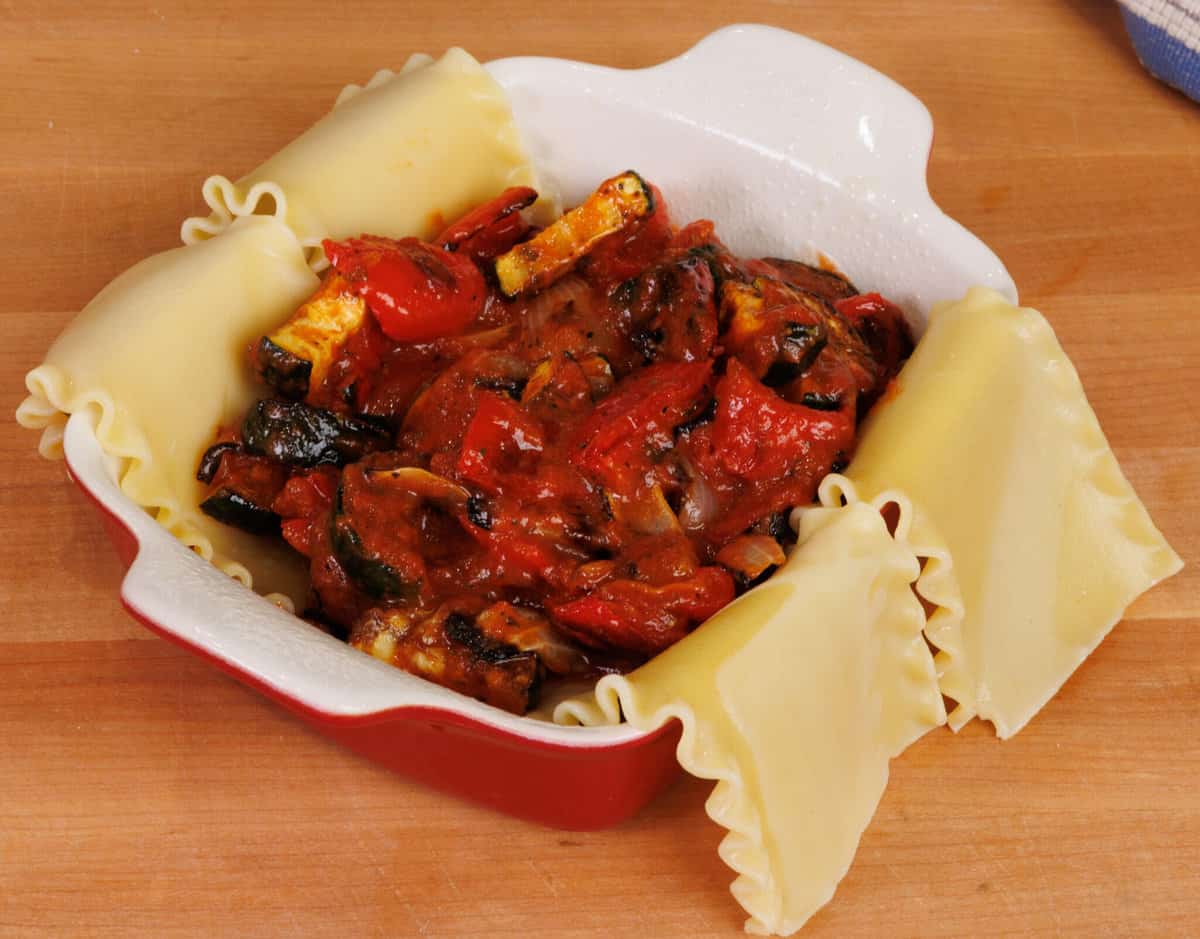 Vegetable Lasagna Recipe Small Batch One Dish Kitchen vegetable-lasagna-recipe-small-batch-one-dish-kitchen