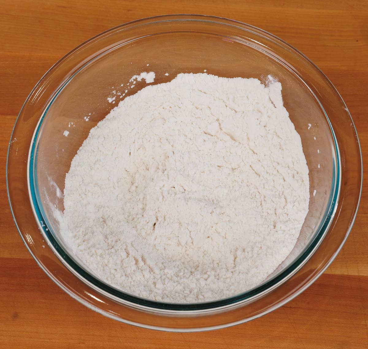 flour, baking soda, cornstarch, and salt in a small mixing bowl