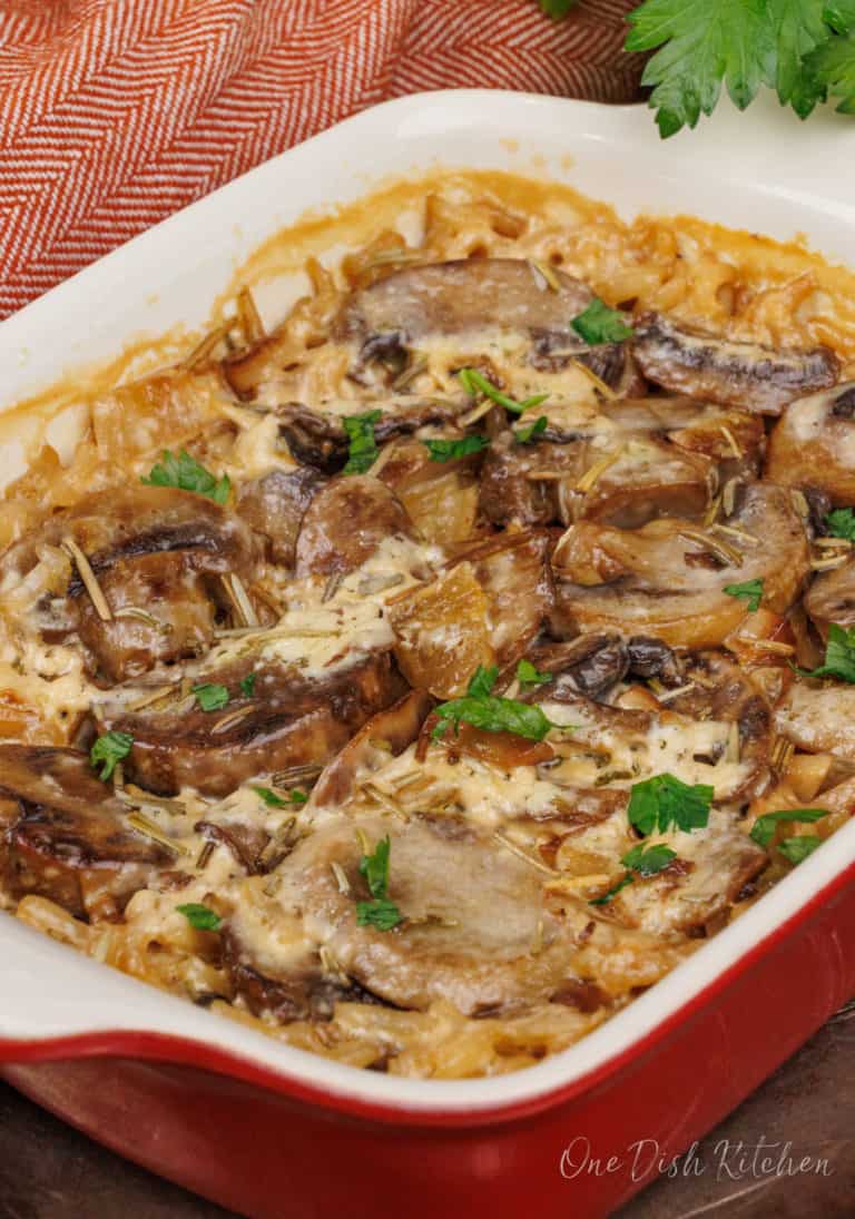 Mushroom Casserole For One One Dish Kitchen 3758