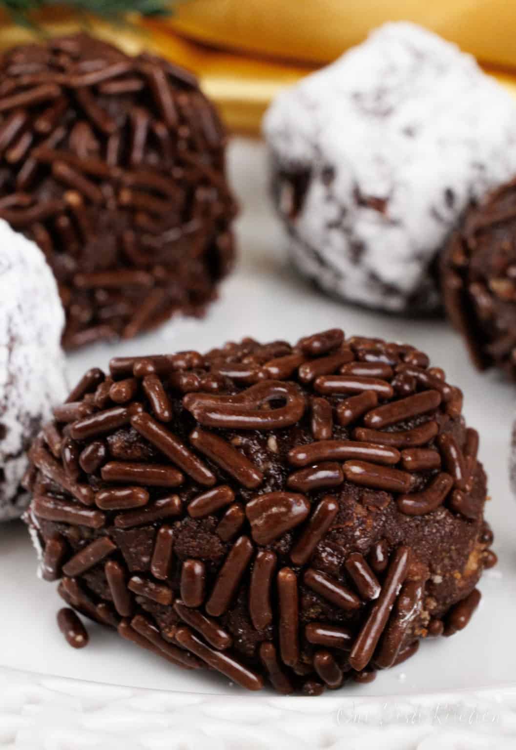 Small Batch Rum Balls Recipe One Dish Kitchen