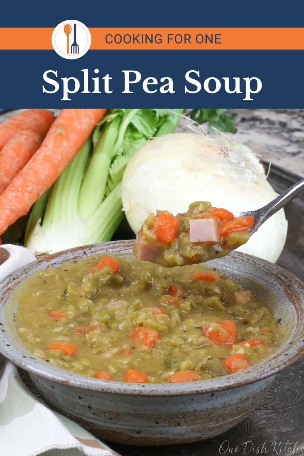 Split Pea Soup Recipe - Single Serving - One Dish Kitchen