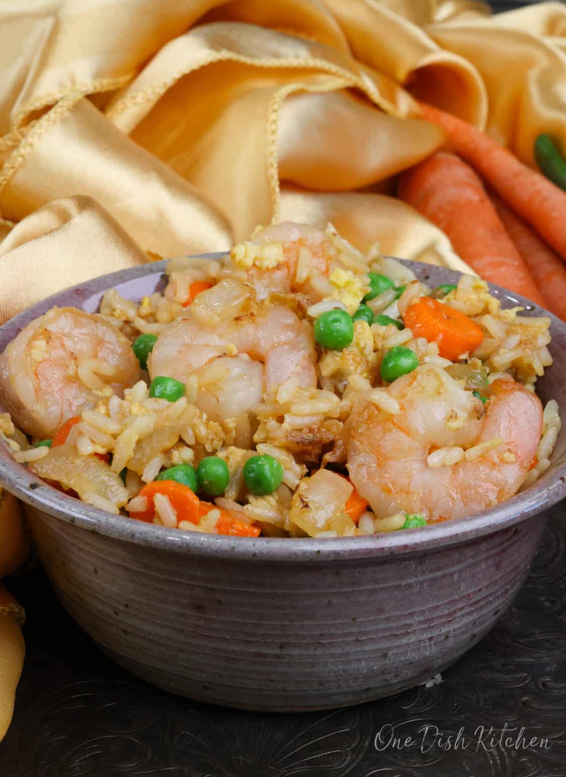 Shrimp Fried Rice For One One Dish Kitchen