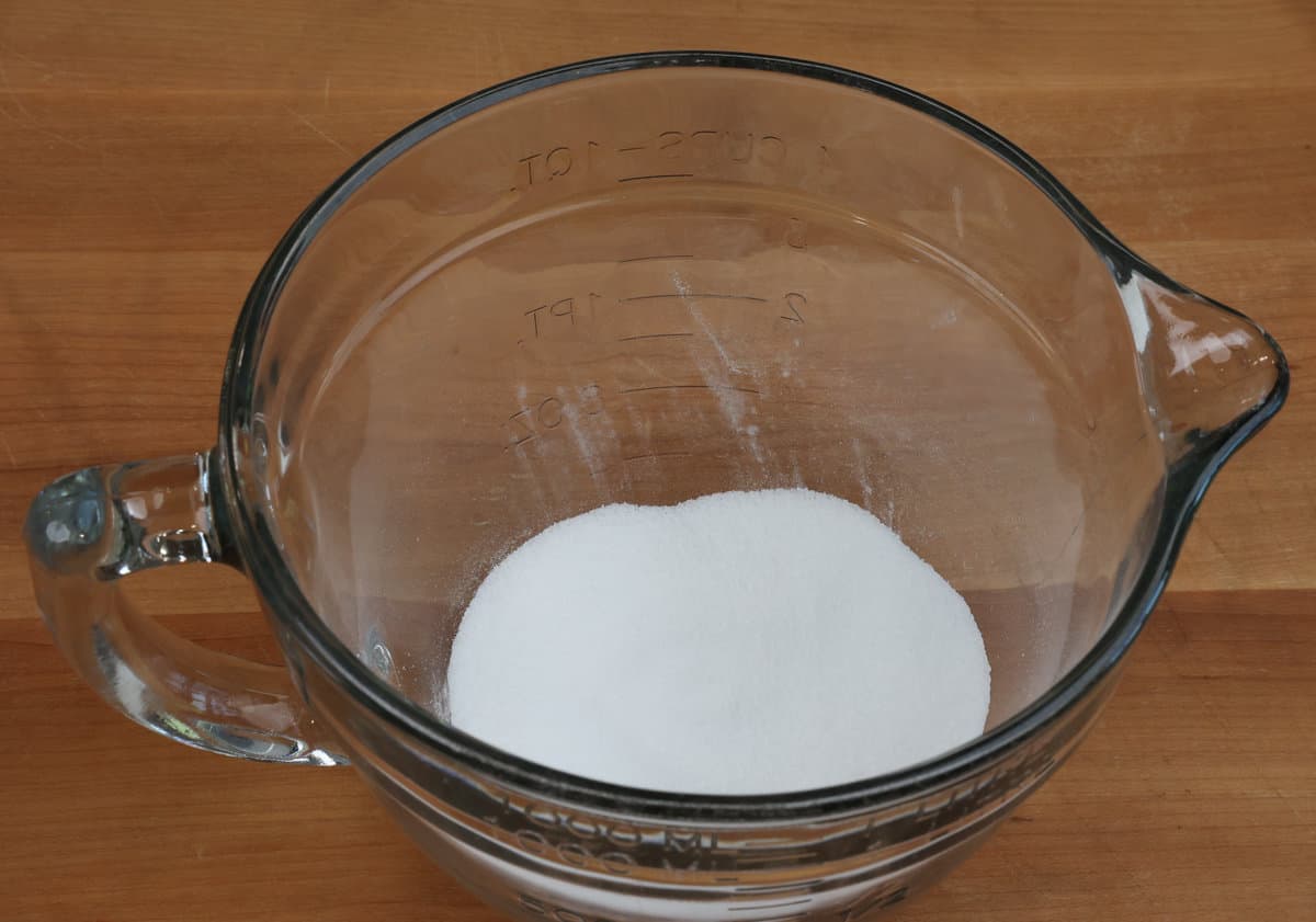 sugar, cornstarch, and cream of tartar in a small mixing bowl