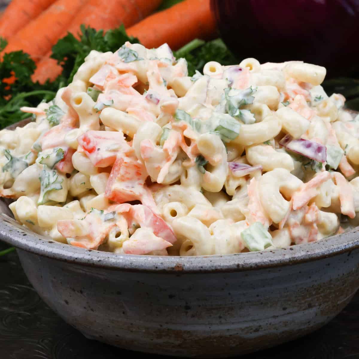 Macaroni Salad Recipe Small Batch One Dish Kitchen 0282