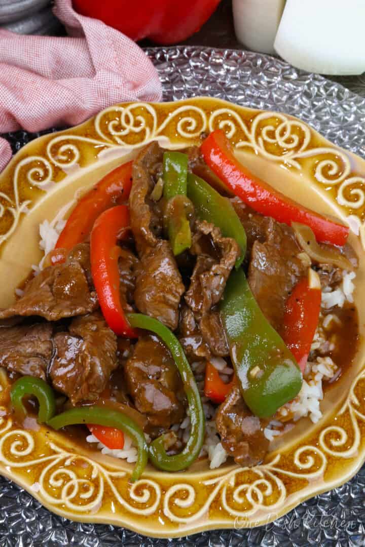 Pepper Steak For One - One Dish Kitchen