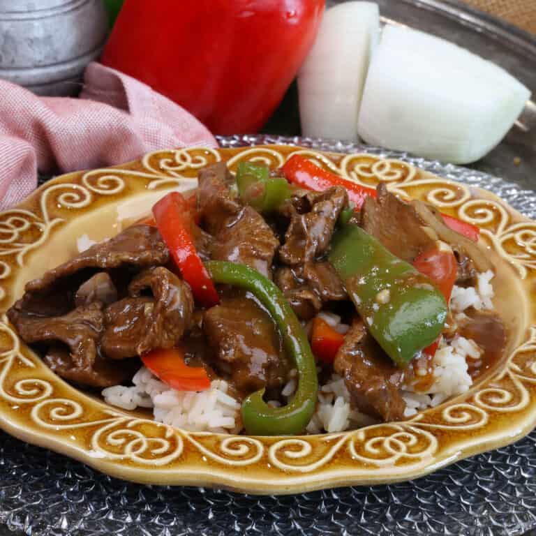 Pepper Steak For One - One Dish Kitchen