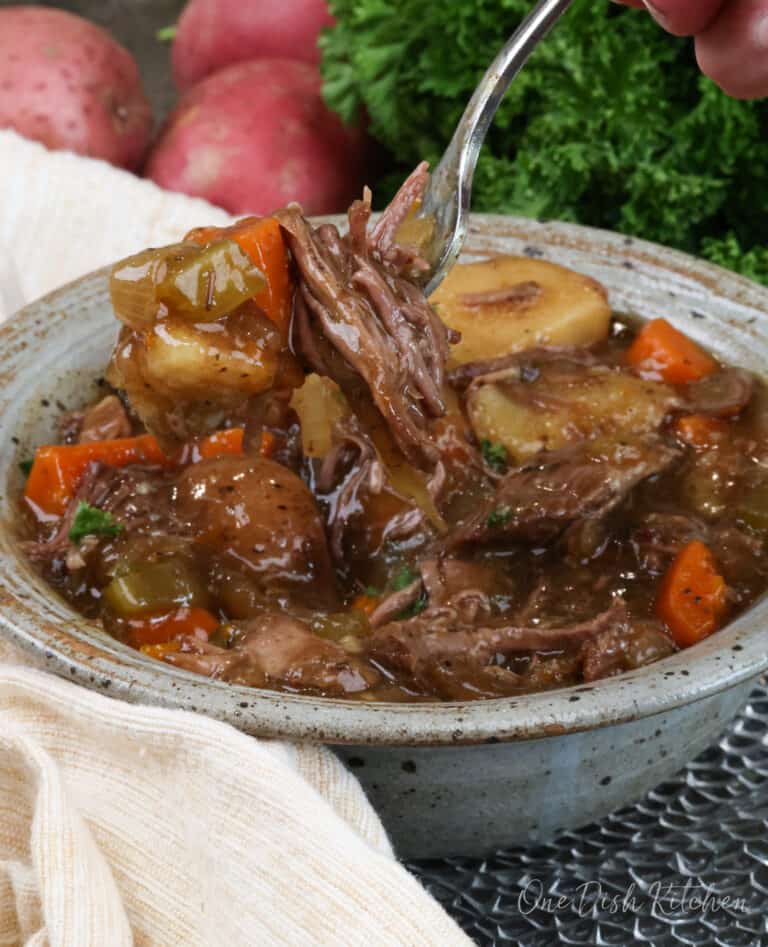 Slow Cooker Pot Roast For One - One Dish Kitchen