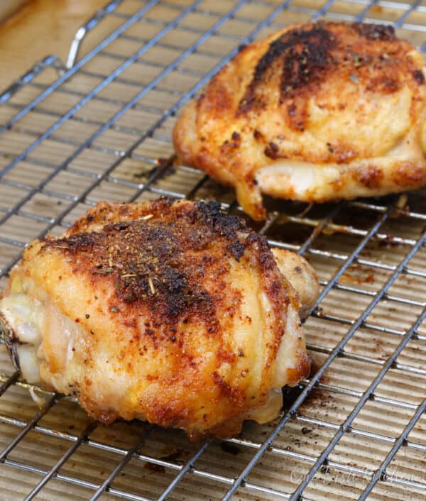 Baked Chicken Thighs For One - One Dish Kitchen