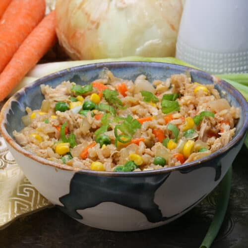 Chicken Fried Rice For One - One Dish Kitchen