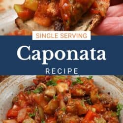 caponata on crostini.