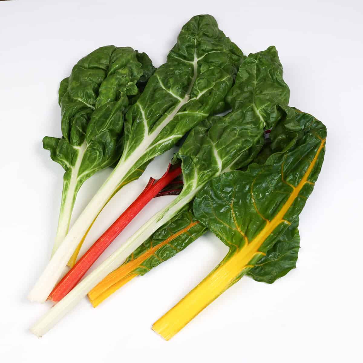 swiss chard on a table.