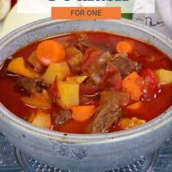 a bowl of hungarian goulash.