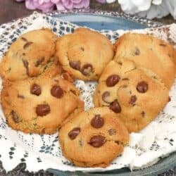 Bake small batch air fryer chocolate chip cookies with crisp edges and a soft, chewy center in under 10 minutes for a quick homemade treat.