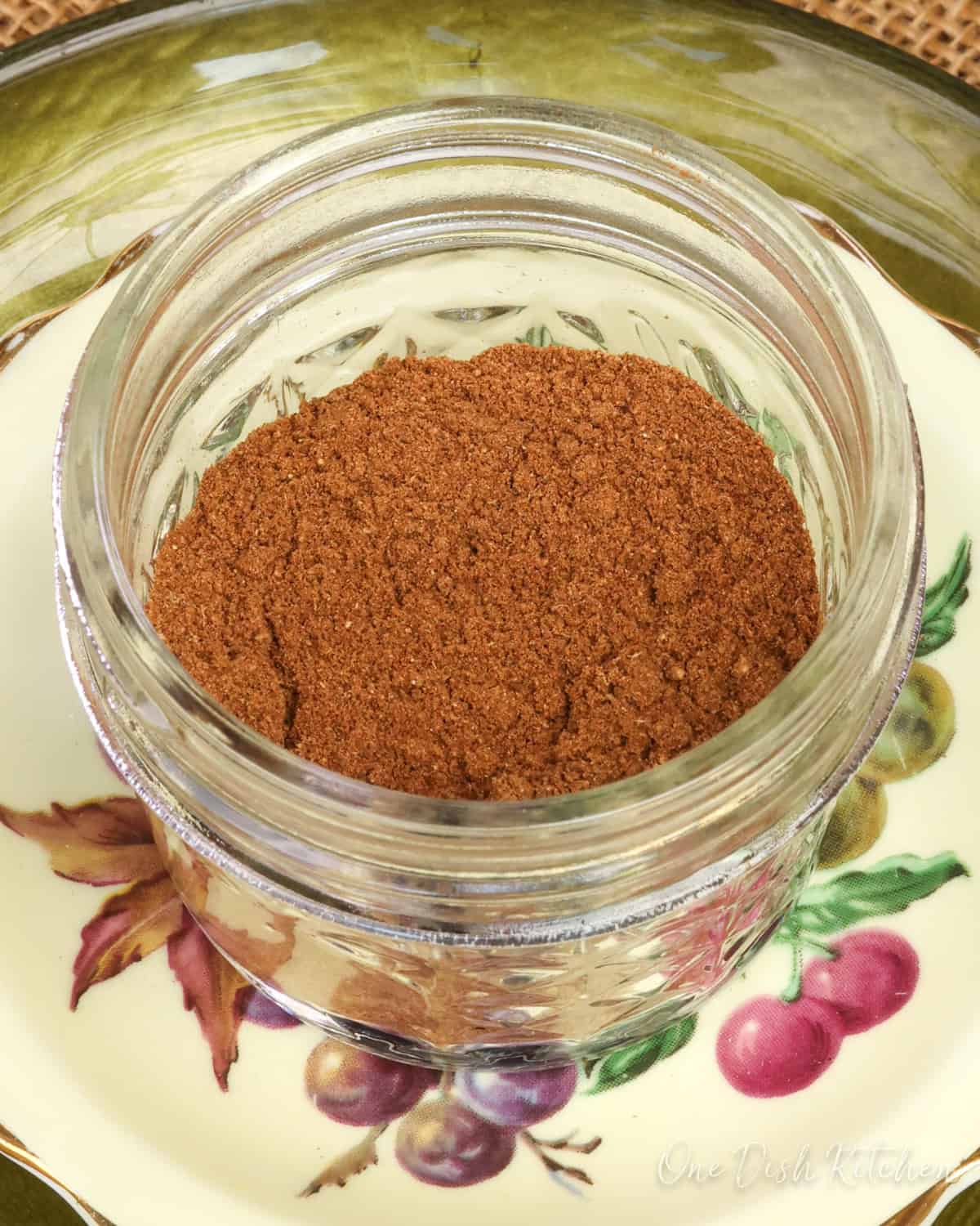 a small jar of homemade pumpkin pie spice.