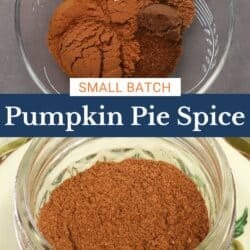 a jar of pumpkin pie spice.