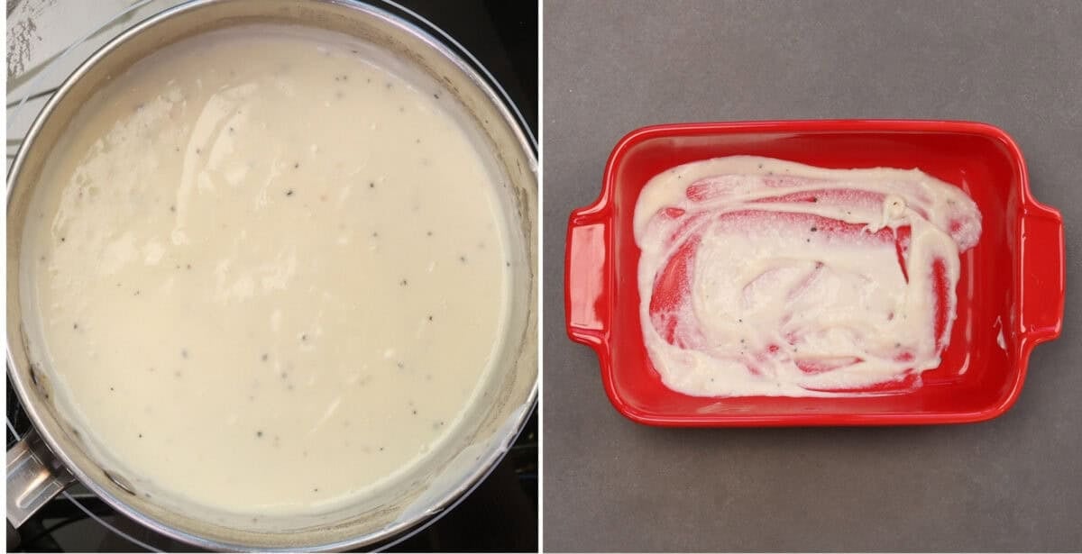 homemade cheese sauce for a king ranch chicken casserole.