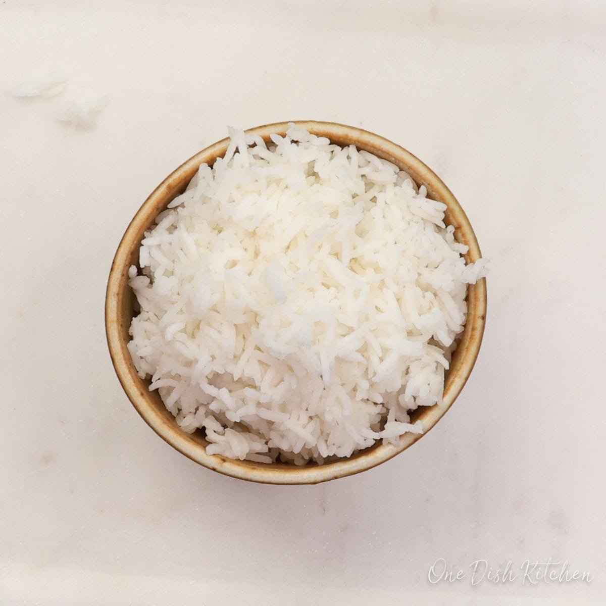 a bowl of basmati rice.